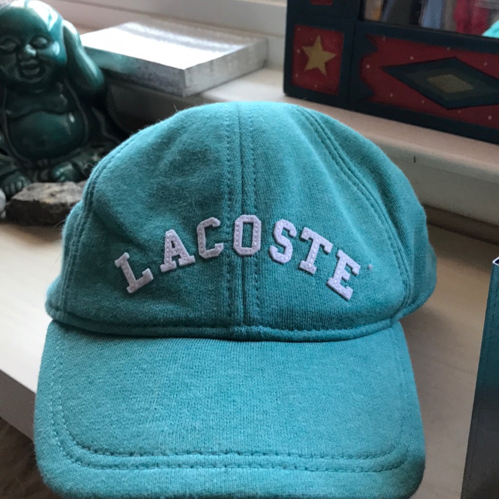 Turquoise Lacoste hat